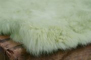 Light green fur fabric