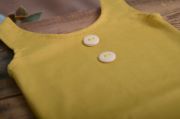 Mustard stitch sleeveless bodysuit