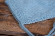 Turquoise smooth mohair hat