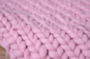 Mauve small plaited blanket