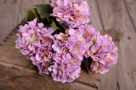 Bouquet d'hortensias lilas