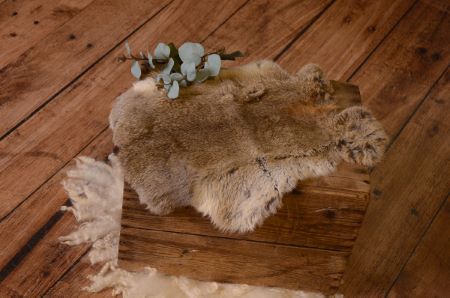 Brown faux leather fabric