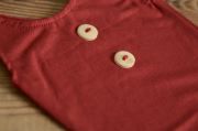 Wine red stitch sleeveless bodysuit
