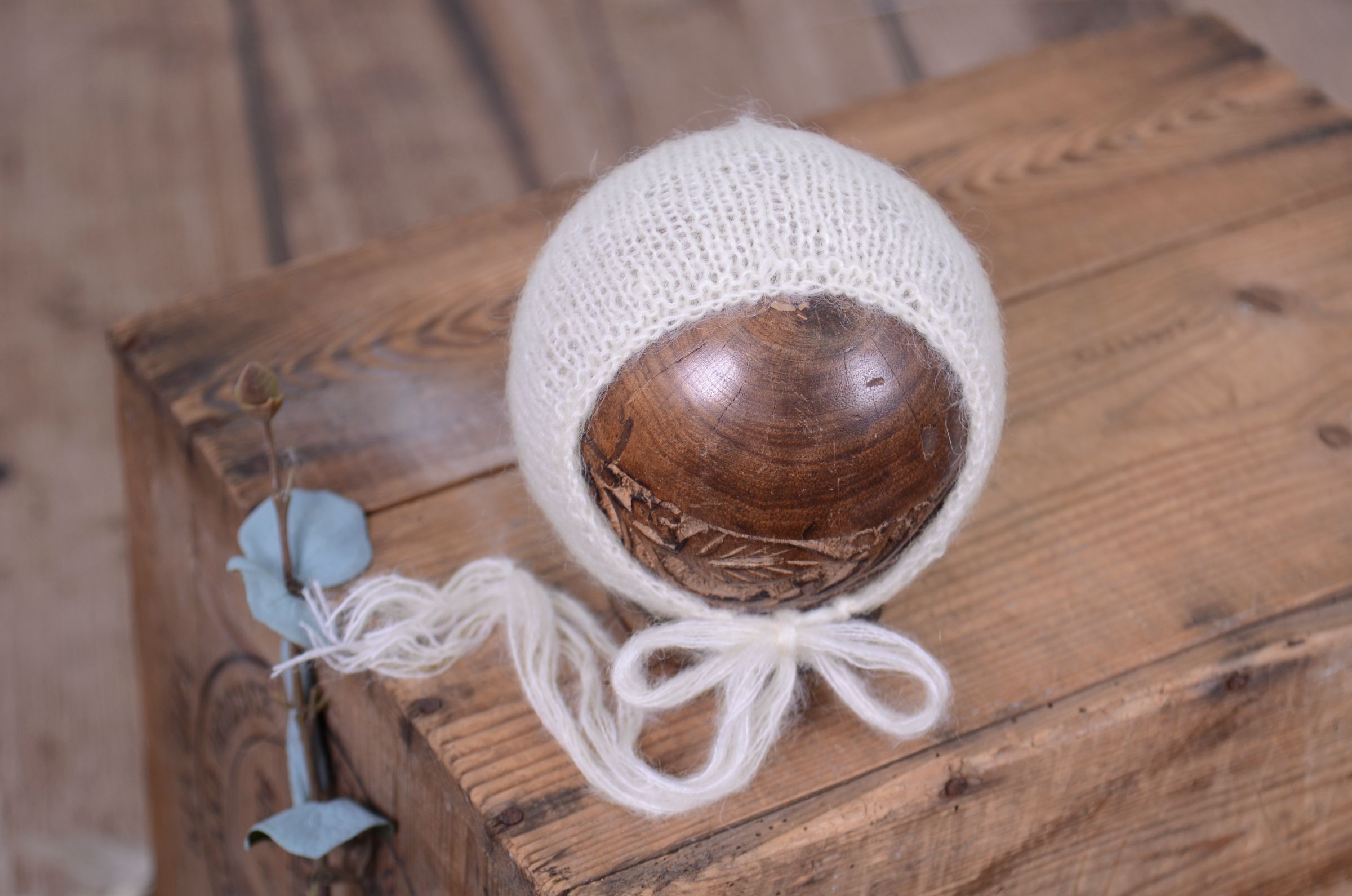 Capota de angora blanco