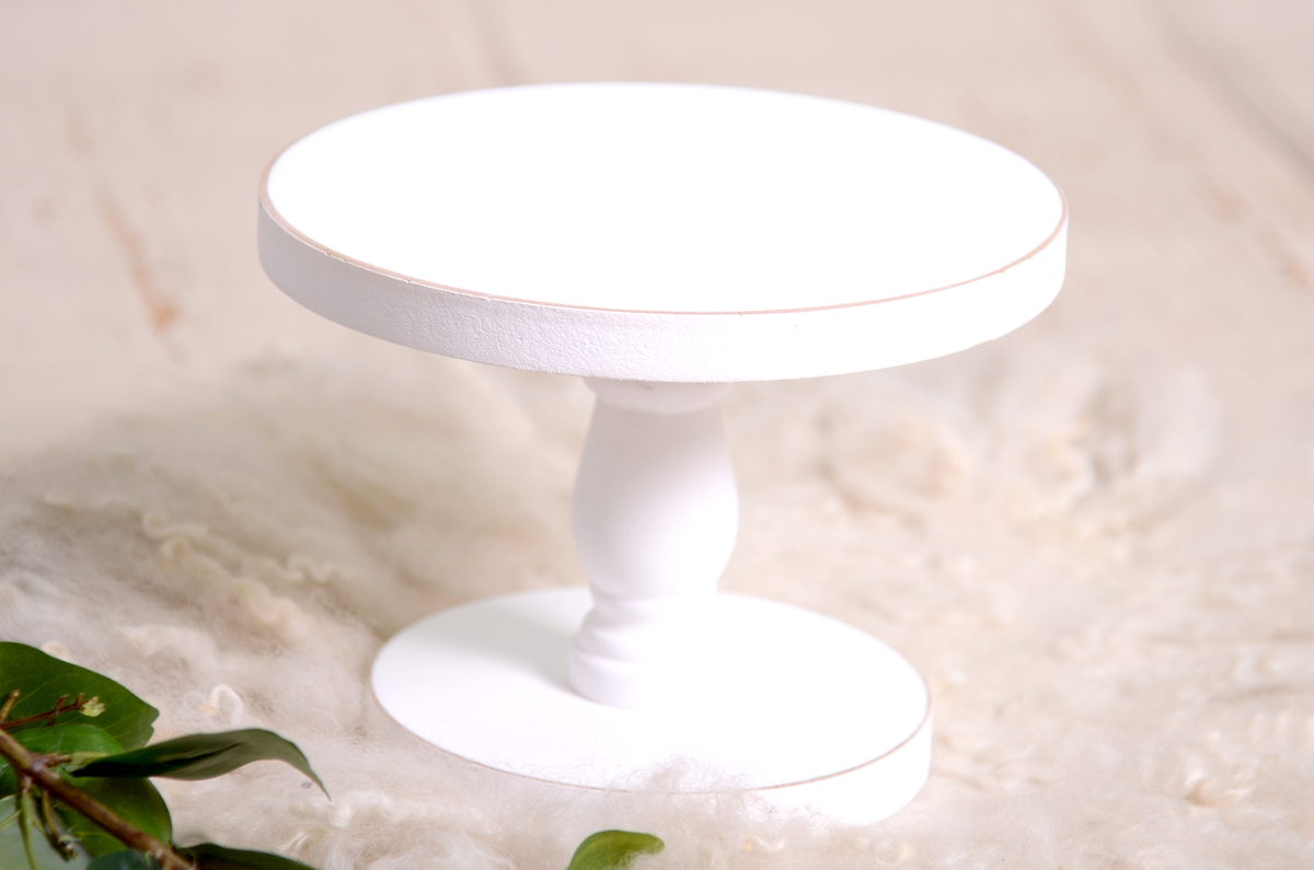 White stand for cakes