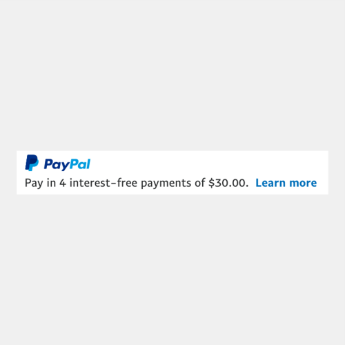 Display PayPal Pay Later 