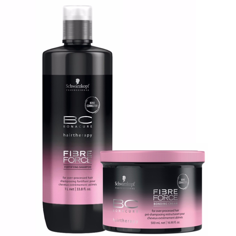 Duo Shampoing + Pré-Shampoing BC Fibre Force Schwarzkopf