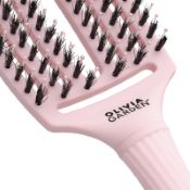 Brosse démêlante Fingerbrush Combo Pastel Pink Moyenne Olivia Garden 