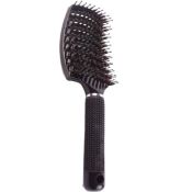 Brosse démêlante courbée Sanglier/Nylon Noir Jacques Seban