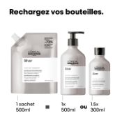 Éco-Recharge Shampoing Silver L'Oréal Professionnel 500 ML