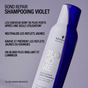 Shampoing Violet Neutralisant Blond Me Bond Repair Schwarzkopf 1 Litre