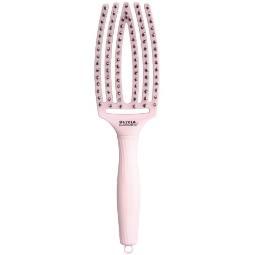 Brosse démêlante Fingerbrush Combo Pastel Pink Moyenne Olivia Garden 