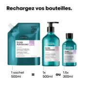 Éco-Recharge Shampoing Dermo Régulateur Anti-Inconfort Scalp Advanced L'Oréal Professionnel 500 ML