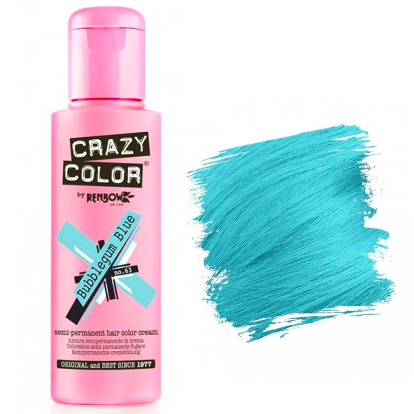 Coloration Crazy Color n°63 Bubblegum Blue