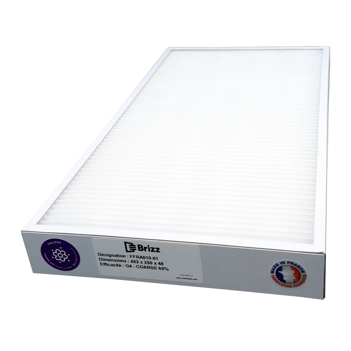 Filtre G4 compatible Ventilation FRANCE AIR Temperys