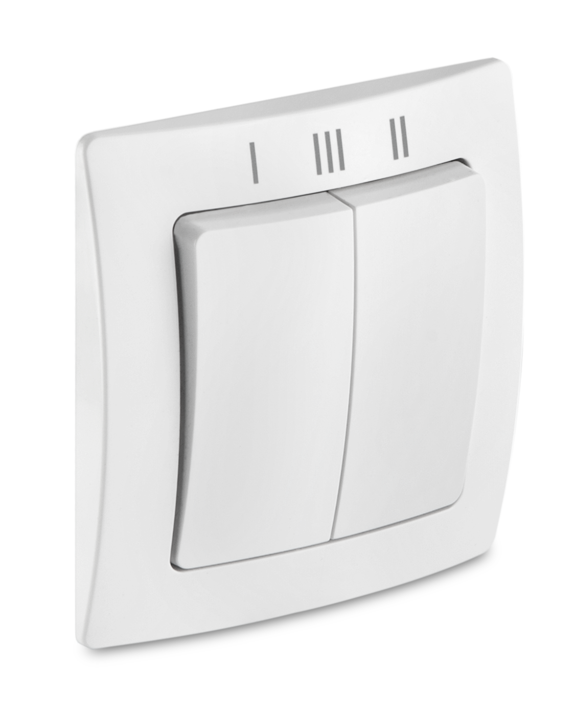 Interrupteur double trois positions LUNOS