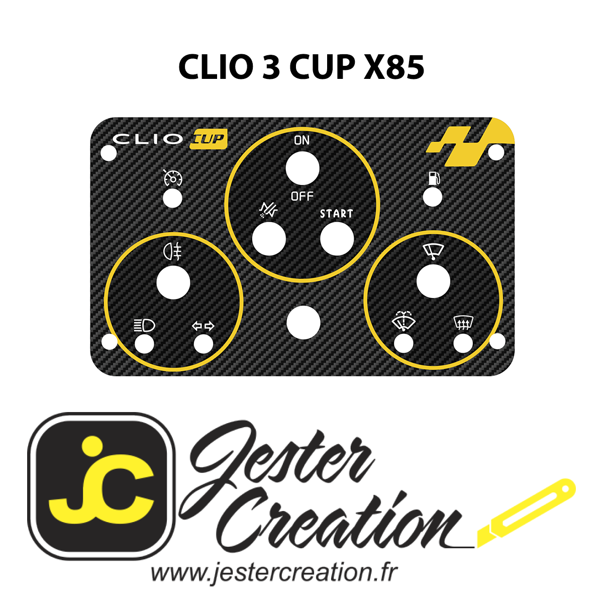 Stickers CLIO 3 CUP X85