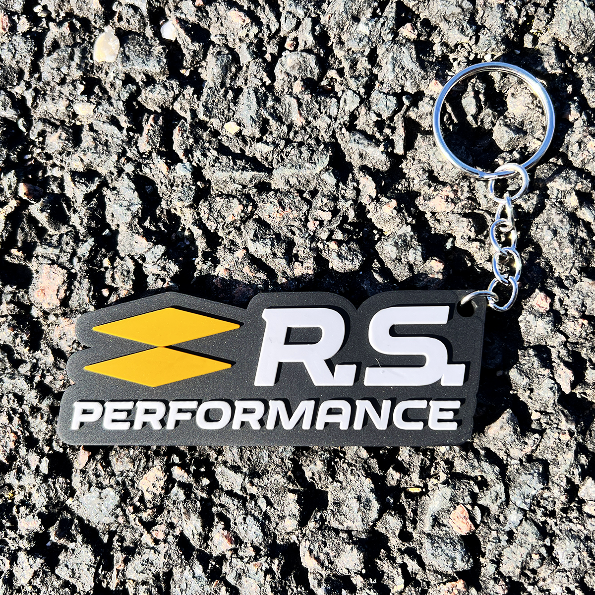 Porte Cle&#769; RS Noir - Jaune