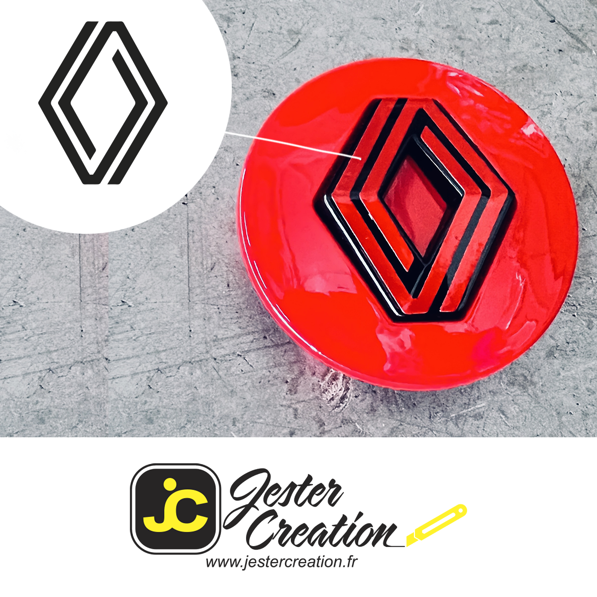 Nouveau Logo stickers centres de roue