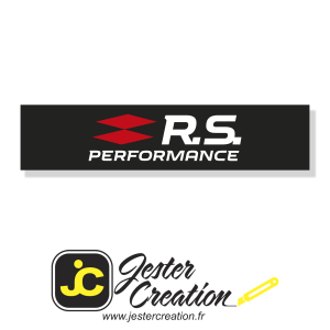 PLAQUE RS PERFORMANCE NOIR / ROUGE