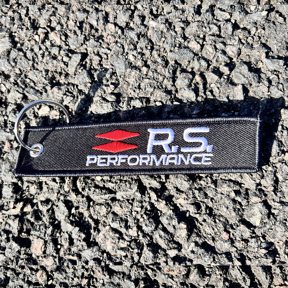 Porte Cle&#769; Brode&#769; RS Rouge