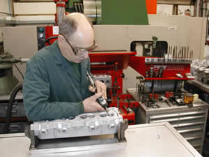 Gasflowing a Land Rover cylinder head