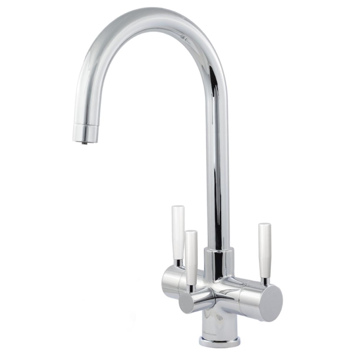 Florence 3-Way, 3 Lever, Kitchen Water Filter Tap Chrome