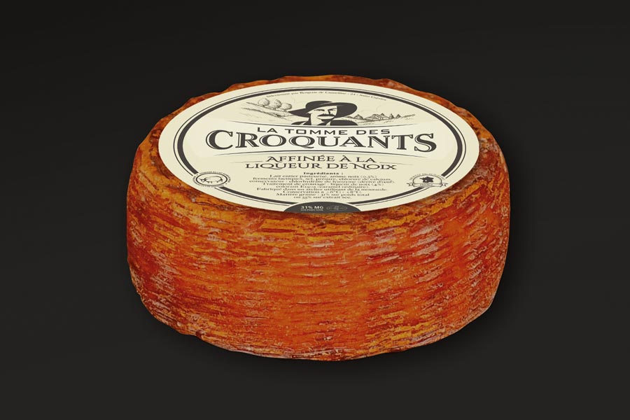 Tomme des croquants à la liqueur de noix