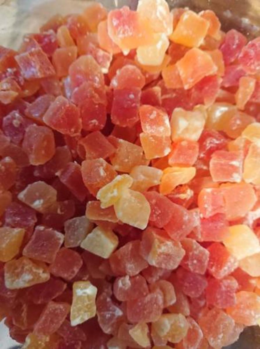 Papaye en cube déshydratées