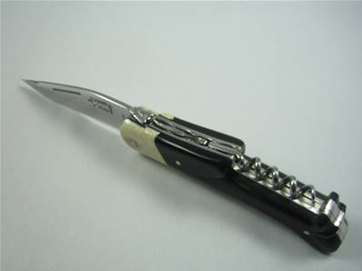 Couteau de chasse LAGUIOLE G.DAVID 12cm corne et os
