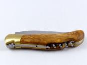 Couteau de chasse LAGUIOLE G.DAVID 12cm olivier tire-bouchon