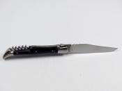 Couteau Laguiole 12cm Tire-bouchon corne au Sabot