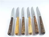 6 couteaux de table Tradition bois assortis G.David