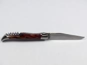 Couteau Laguiole 12cm Tire-bouchon bois de violette au Sabot