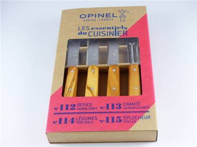 Couteaux essentiels manche olivier OPINEL