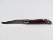 Couteau Laguiole 12cm Tire-bouchon bois de violette au Sabot