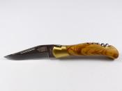 Couteau de chasse LAGUIOLE G.DAVID 12cm olivier tire-bouchon