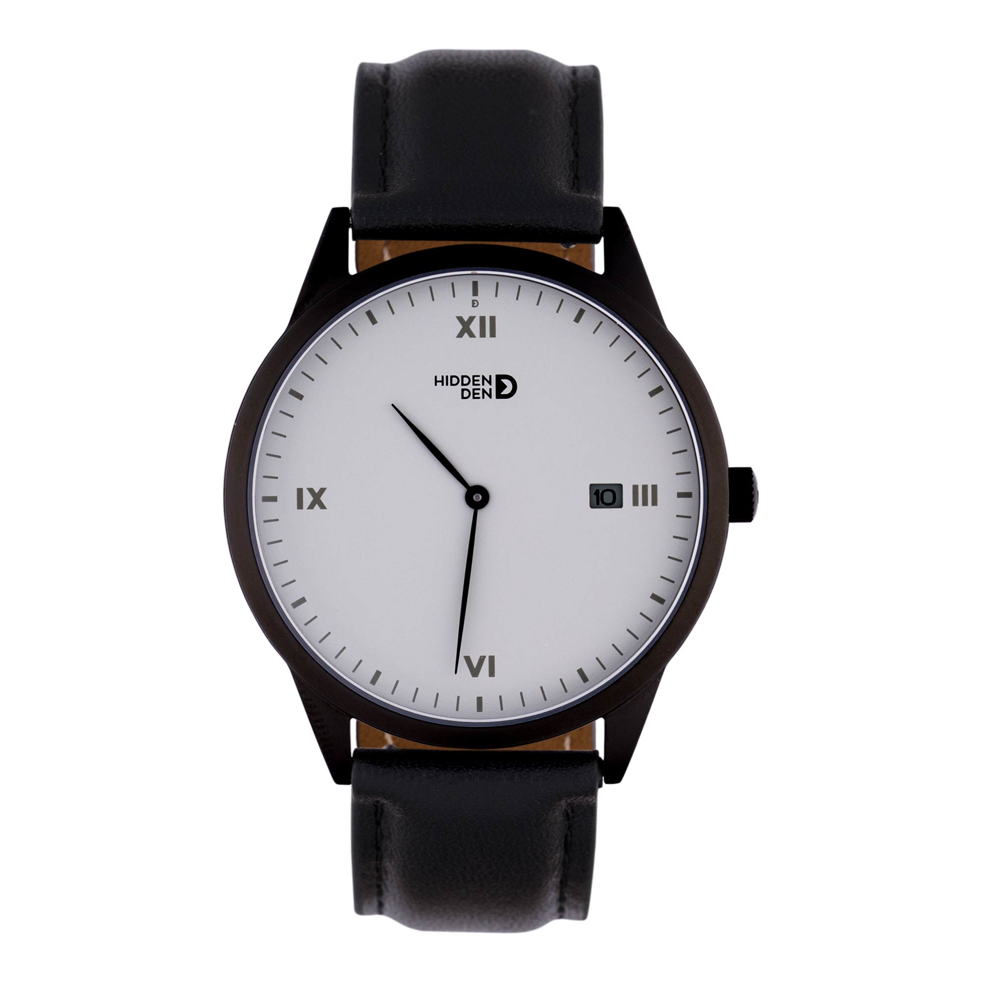 Coma Full Black - Classic black & white watch
