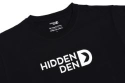 N°8 - Camiseta logo Hidden-den blanca y negra algodón orgánico
