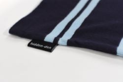 N°4 - Camiseta a rayas azul algodón orgánico