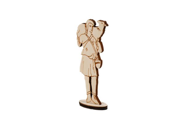 Wooden Statue of the Good Shepherd 12 cm / 5"
