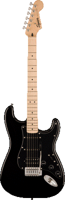 Guitare Electrique Squier Stratocaster Sonic HSS BK
