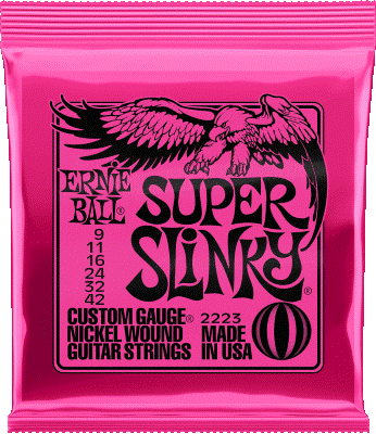Jeu de Cordes Ernie Ball Guitare Electrique Super Slinky
