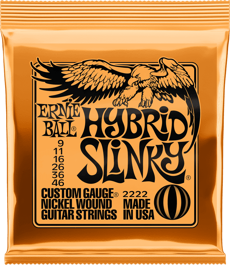 Jeu de Cordes Ernie Ball Guitare Electrique Hybrid Slinky