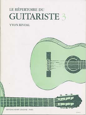 Le Répertoire du Guitariste  Vol. 3