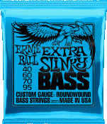 Jeu de Cordes Ernie Ball Bass Extra Slinky