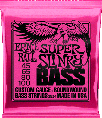 Jeu de Cordes Ernie Ball Bass Super Slinky