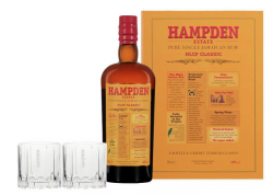Hampden HLCF Classic Overproof 60% + 2 Verres Rock