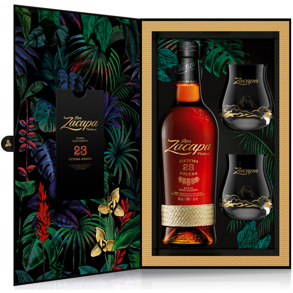 Zacapa Solera 23 Coffret + 2 Verres 40%