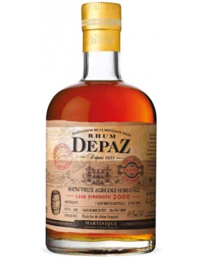 Rhum Martinique Depaz Millésime 2000 Brut de fût 58.5%